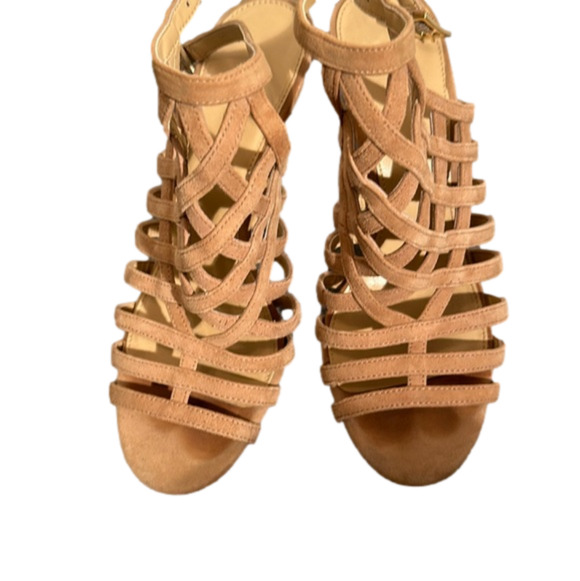 Strappy Michael kors heels size 7 beige - Picture 1 of 6